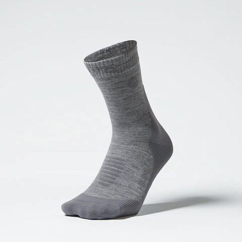 Merino Hiking Ankle Socks Women | MidGrey / Grey