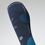 Merino Hiking Socks Men | Dark Blue / Olive
