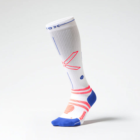 Running Socks Women | White / Orange